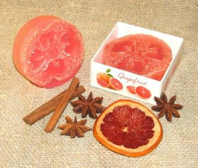 Подарочное мыло ручной работы "Грейпфрут" - фото 1 - id-p185451803