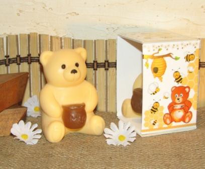 Подарочное мыло ручной работы "Медвежонок с мёдом" - фото 1 - id-p185451810