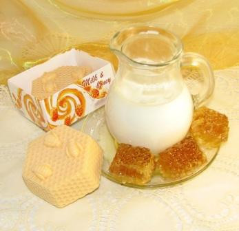 Подарочное мыло ручной работы "Молоко и мёд" - фото 1 - id-p185451812