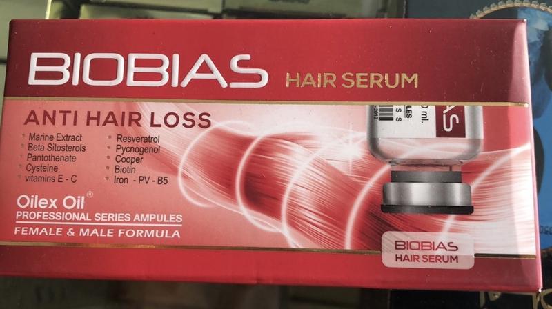 Професійні ампули проти випадіння волосся відновлювальні зволожувальні Biobias Hair serum Біобіас