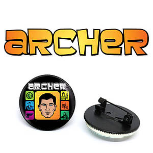 Значок Спецагент Арчер "Герой" / Archer