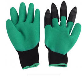 Садові рукавички Garden Genie Gloves 1 пара з патьками (m487)