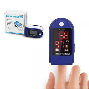 Пульсоксиметр Fingertip Pulse Oximeter LK88 Синій