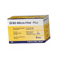 Иглы инсулиновые Микрофайн плюс 8мм, BD Micro-fine Plus 30G / Голки інсулінові BD Micro-fine Plus