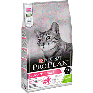 Корм сухий Purina PRO PLAN (ПРО ПЛАН) DELICATE для дорослих котів з чутливим травленням (ягня) 10 кг