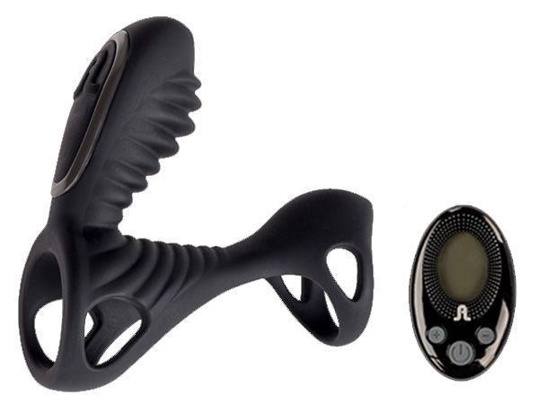 Насадка на член з вібрацією Adrien Lastic Gladiator з пультом LRS розмір F, два мотора 777Store.com.ua, фото 1
