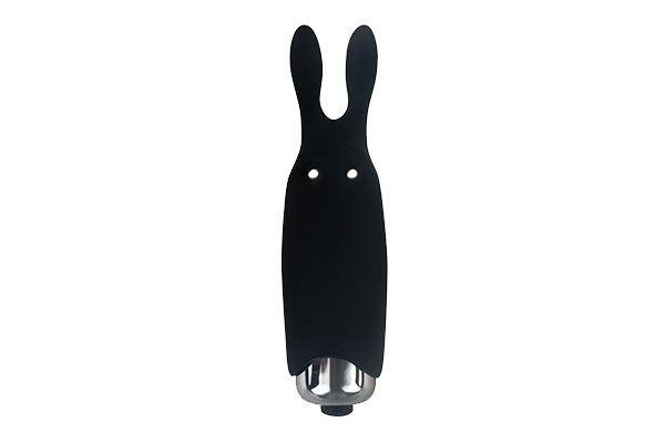 Вибропуля Adrien Lastic Pocket Vibe Rabbit Black зі стимулюючими вушками 777Store.com.ua