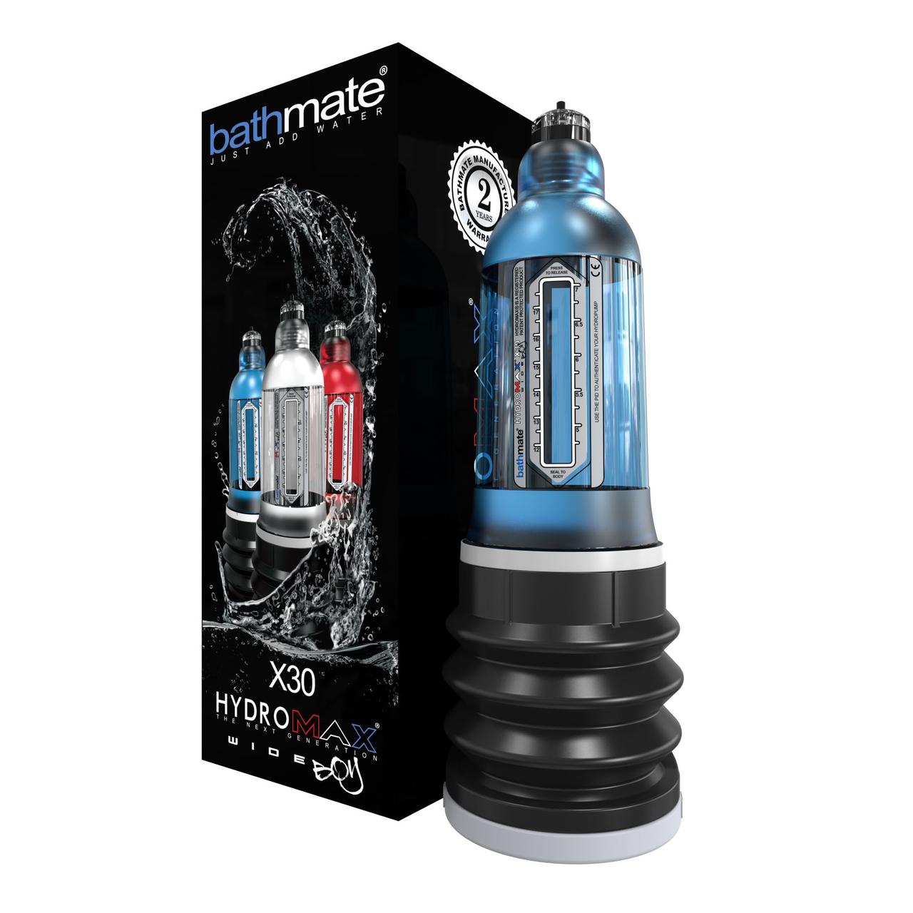 Гидропомпа Bathmate Hydromax 7 WideBoy Blue (X30) для члена довжиною від 12,5 до 18 см, діаметр 5,5 см 777Store.com.ua