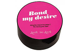 Скотч для бондажа Love To Love BOND MY DESIRE (15м) Чорний, не липне до шкіри і волоскам 777Store.com.ua