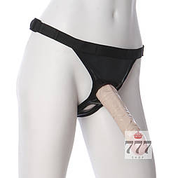 Трусики зі страпоном Doc Johnson Vac-U-Lock 8 Inch Classic Dong Ultra Harness, ПВХ, діаметр 3,8 см 777Store.com.ua