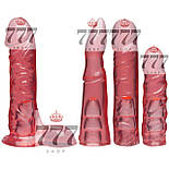 Набір для страпона Doc Johnson Vac-U-Lock Crystal Jellies Set, діаметр 3,8 см, 2х4,5 см, 5,1 см 777Store.com.ua, фото 3