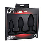 Набір анальних пробок Nexus Butt Plug Trio, макс. діаметр 3см - 4см - 5см 777Store.com.ua, фото 2