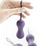 Набір вагінальних кульок Je Joue - Ami Purple, діаметр 3,8-3,3-2,7 см, вага 54-71-100гр 777Store.com.ua, фото 3