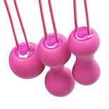 Набір вагінальних кульок Je Joue - Ami Fuchsia, діаметр 3,8-3,3-2,7 см, вага 54-71-100гр 777Store.com.ua, фото 2