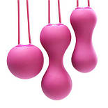 Набір вагінальних кульок Je Joue - Ami Fuchsia, діаметр 3,8-3,3-2,7 см, вага 54-71-100гр 777Store.com.ua, фото 3
