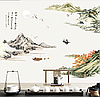 Вінілові наклейки на стіну, вікна, шафи "сакури, Японія, осінь" 140см*190см (2листа 60*90см), фото 4