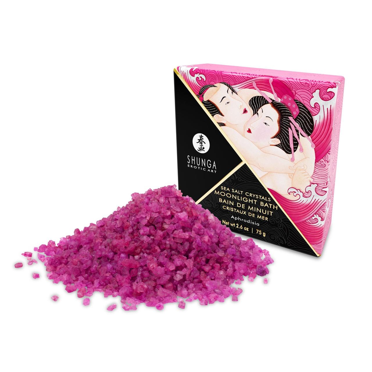 Соль для ванны Shunga Moonlight Bath Aphrodisia (75 мл), соль Мертвого моря, аромамасла 777Store.com.ua - фото 2 - id-p1097849811