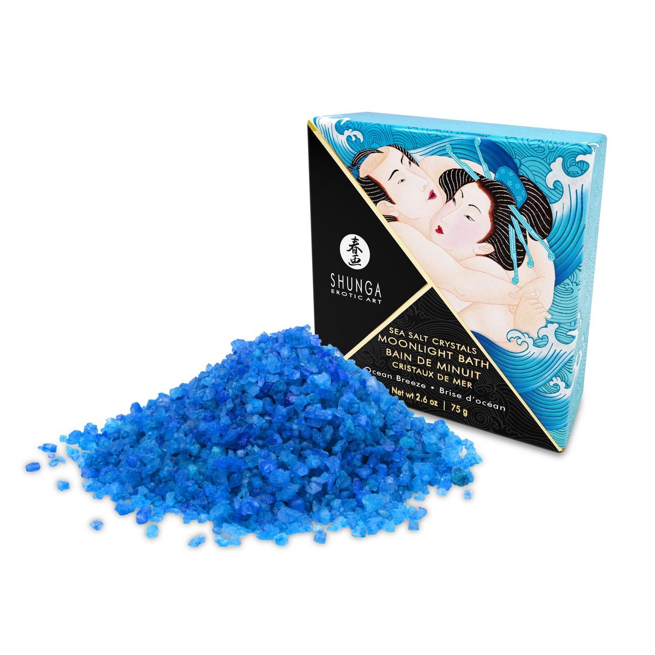 Соль для ванны Shunga Moonlight Bath Ocean Breeze (75 гр), соль Мертвого моря, аромамасла 777Store.com.ua - фото 2 - id-p1097849812