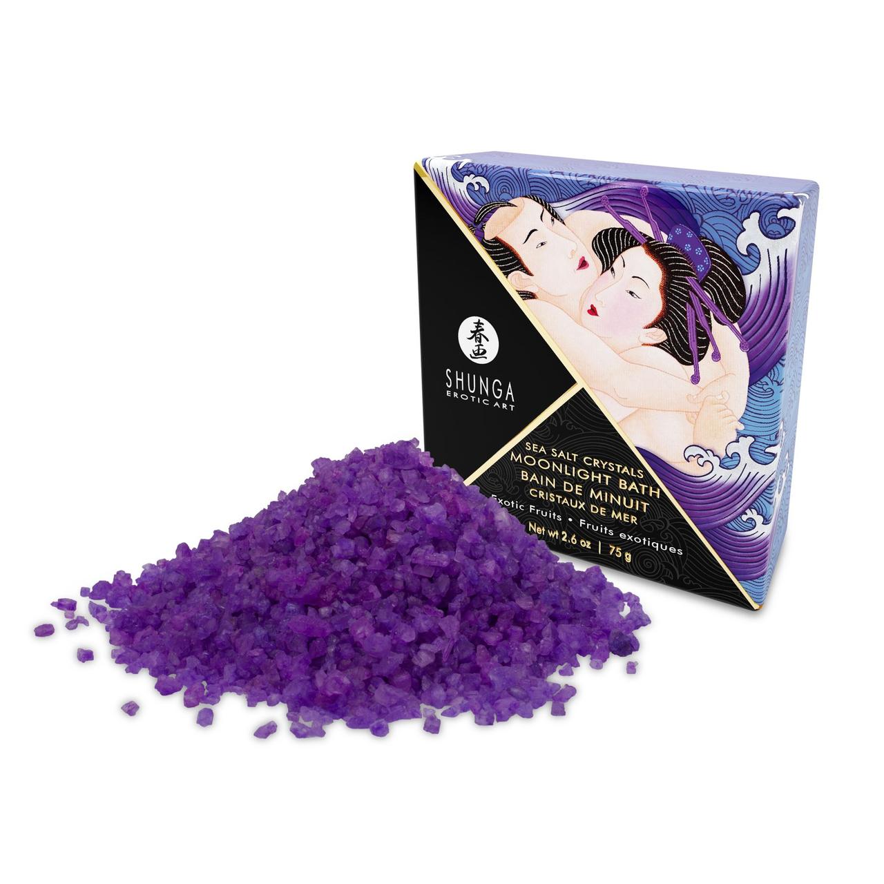 Соль для ванны Shunga Moonlight Bath - Exotic Fruits (75 гр), соль Мертвого моря, аромамасла 777Store.com.ua - фото 2 - id-p1097849813