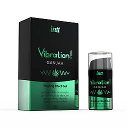 Рідкий вібратор Intt Vibration Ganjah (15 мл), густий гель, незвичайний смак, діє до 30 хвилин 777Store.com.ua