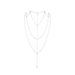 Ланцюжок для спини Bijoux Indiscrets Magnifique Back and Cleavage Chain - Silver, прикраса для тіла 777Store.com.ua