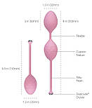 Розкішні вагінальні кульки PILLOW TALK - Frisky Pink з кристалом, діаметр 3,2 см, вага 49-75гр 777Store.com.ua, фото 8