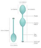 Розкішні вагінальні кульки PILLOW TALK - Frisky Teal з кристалом, діаметр 3,2 см, вага 49-75гр 777Store.com.ua, фото 8