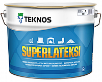 Краска латексная TEKNOS SUPER LATEKSI интерьерная белая (база 1) 18 л