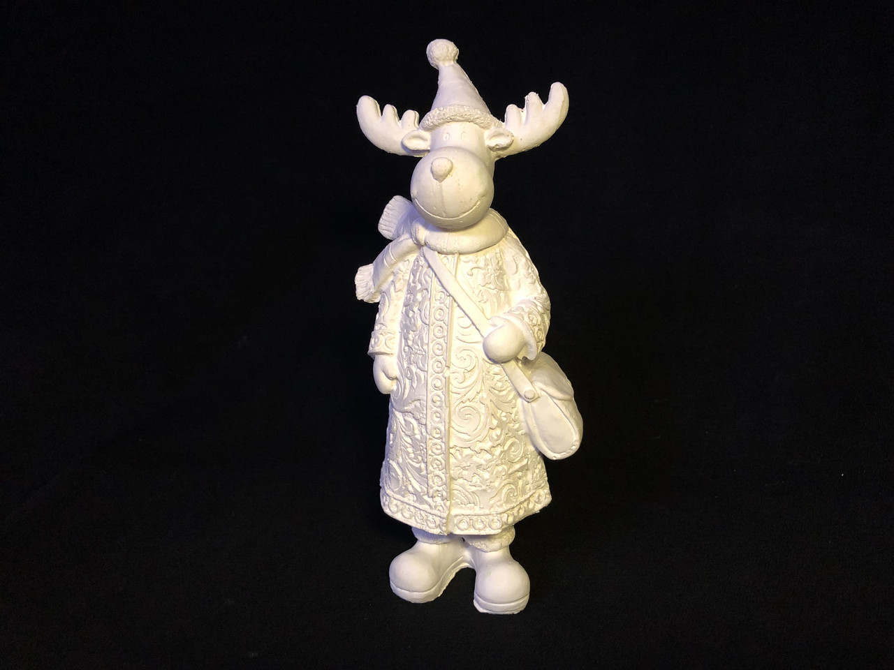 Гіпсова фігурка для розфарбовування "ОЛЕНЬ З СУМКОЮ" ВІН-163 з фарбами та пензлем