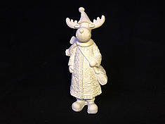 Гіпсова фігурка для розфарбовування "ОЛЕНЬ З СУМКОЮ" ВІН-163 з фарбами та пензлем, фото 1