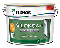 Краска акрилатная TEKNOS SILOKSAN ANTI-CARB для бетона белая (база 1) 9 л