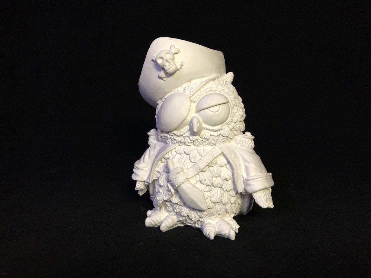 Гіпсова фігурка для розфарбовування "Сова пірат" СТ-105 з фарбами та пензлем