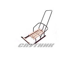 KMMod.1.1 Дитячі Санки з ручкою — штовхачем і спинкою Супутник поздовжні