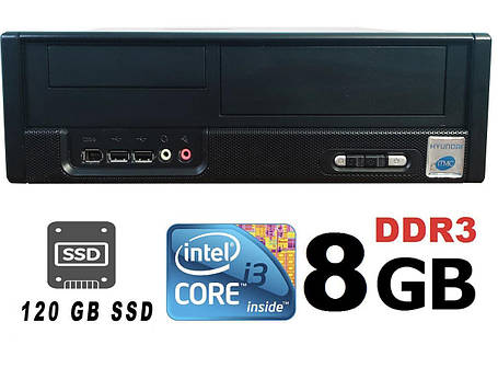MSI SFF / Intel Core i3-3220 (2(4)ядра по 3.30 GHz) / 8gb DDR3 / new 240 GB SSD + 500 GB HDD, фото 2