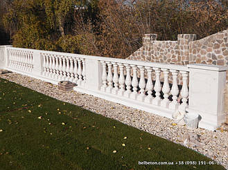 У нас Вы можете заказать балюстраду выполненную по технологии мрамор из бетона. Наши изделия имеют идеальную глянцевую поверхность под мрамор и не нуждаются в покраске и дополнительной обработке.