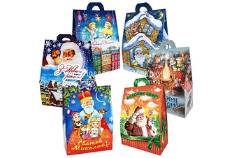 Пакет паперовий для фасування подарунків 300-500 гр