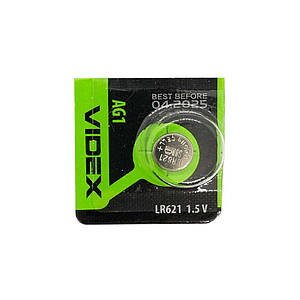 Годинникова батарейка 164 / 364 / LR621 / AG1 Videx Alkaline (1.5v) 1шт
