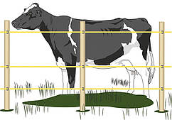 Електропастух Corral NA100 комплект для корів на периметр 1000 м (в одну лінію)