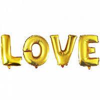 Гірлянда фольгована золота "Love, кохання" УП.