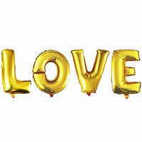 Гірлянда фольгована золота "Love, кохання" УП.