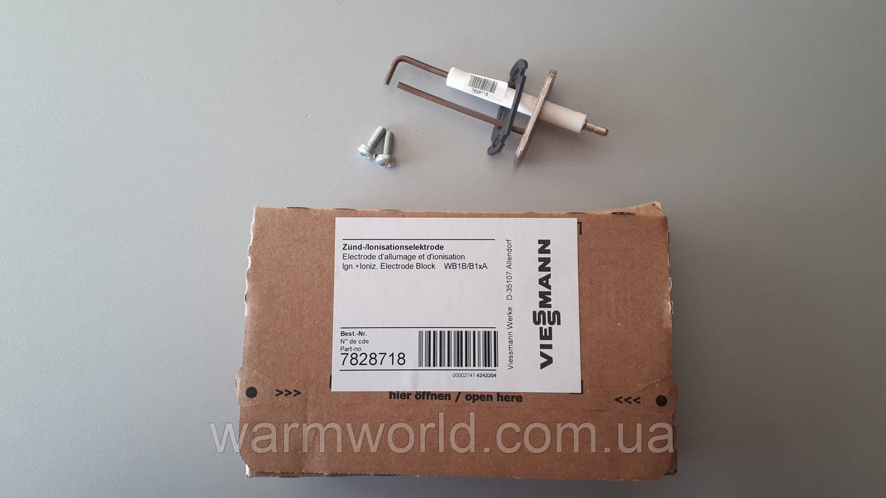 7828718 Электрод розжига и ионизации Vitodens WB1B, WB1C Viessmann - фото 1 - id-p384510409