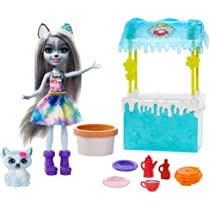 Ігоровий набір Enchantimals Магазин з вафлями Хаскі Хавни GJX37 Warmin Up Cocoa Stand Hawna Husky Small Whiped