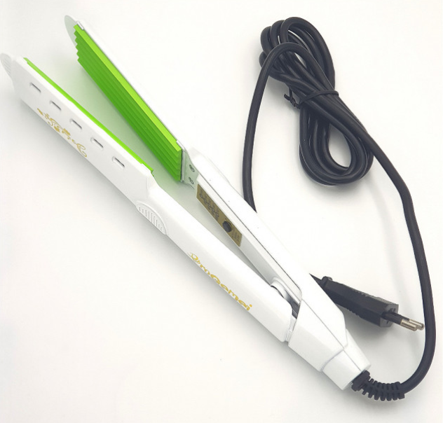 Прасочка для волосся керамічний Pro Gemei GM-2957 - випрямляч для волосся гофре, білий (KG-633)