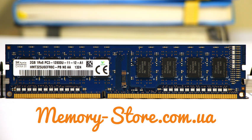 Оперативна пам'ять для ПК Hynix DDR3 2Gb 1Rx8 PC3-12800 1600MHz Intel і AMD, б/в, фото 1