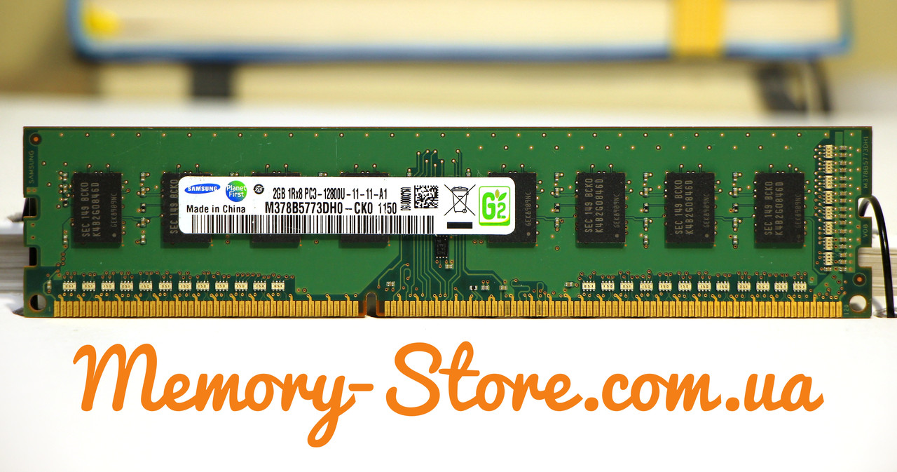 Оперативна пам'ять для ПК Samsung DDR3 2Gb 1Rx8 PC3-12800 1600MHz Intel і AMD, б/в