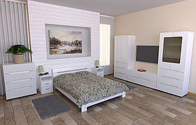 Біла меблі для спальні Стиль Компаніт модульний гарнітур