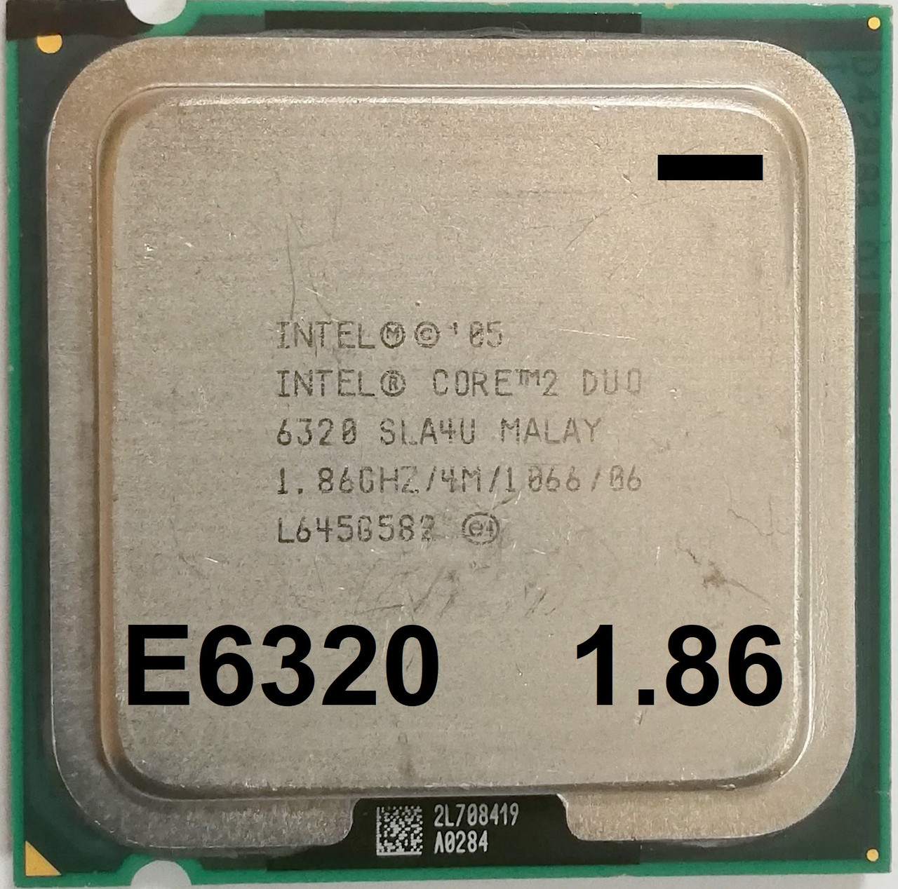 Процесор Intel Core 2 Duo E6320 B2 SLA4U 1.86 GHz 4M Cache 1066 MHz FSB Socket 775 Б/В - МІНУС