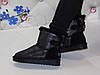 Зимові натуральні уггі з напиленням чорні жіночі 36р, фото 4