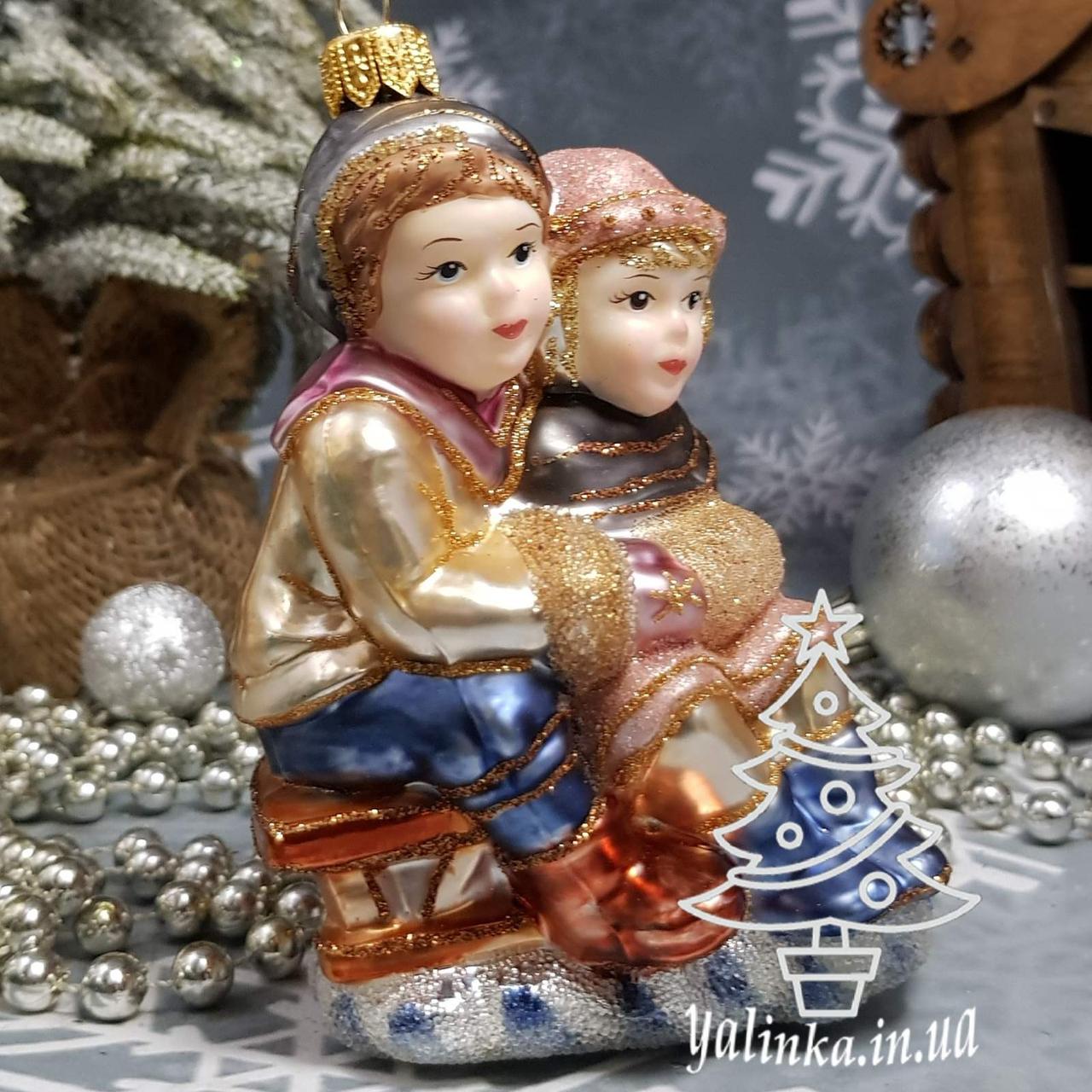 Дети на санях сахар Irena