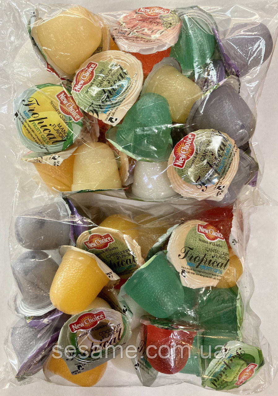 Конфеты "New Choice" фруктовое желе ассорти с соком и кусочками фруктов в пакете. 1000г (Вьетнам) - фото 3 - id-p741885560